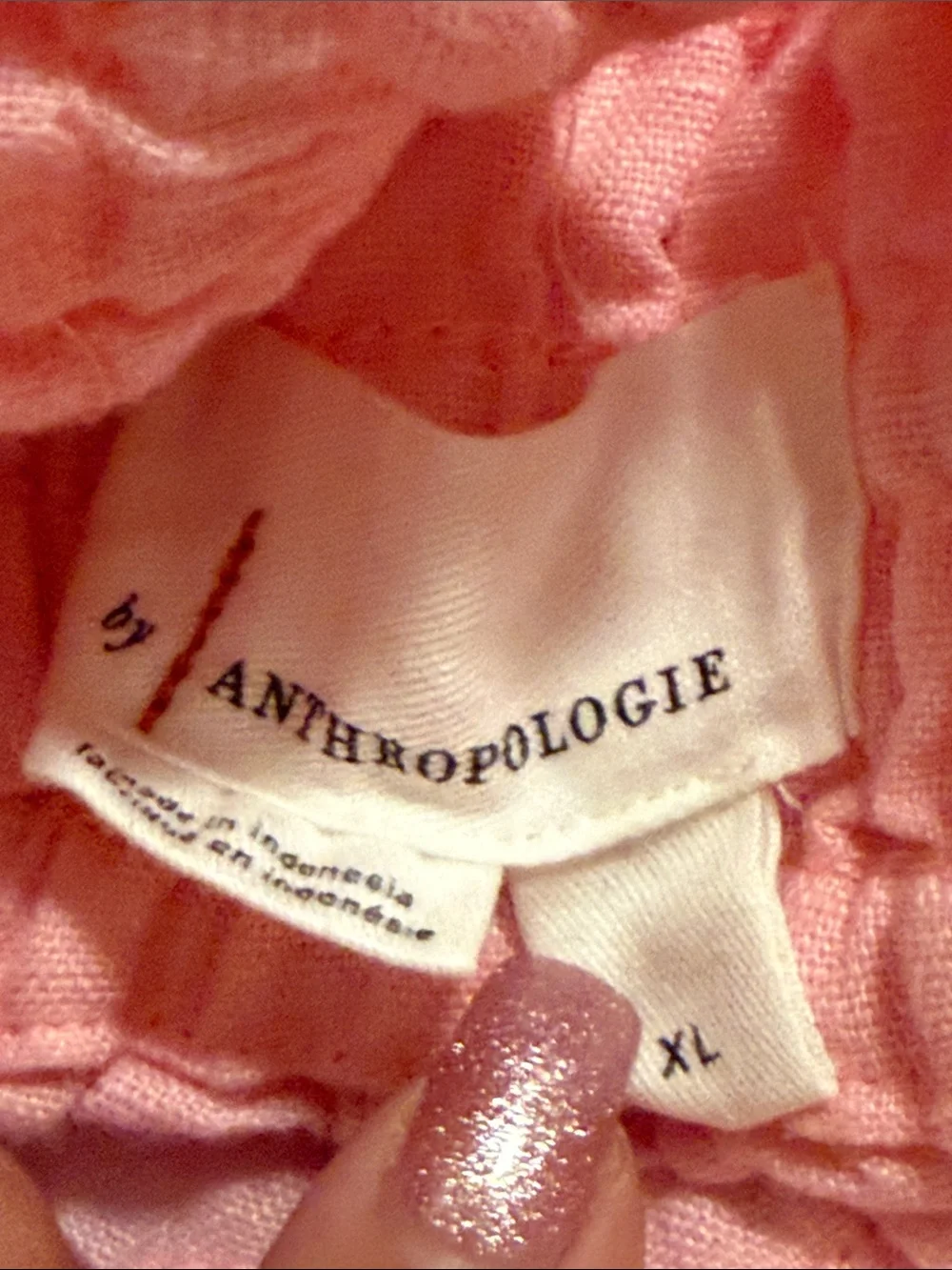Anthropologie Light Pink Elastic-Waist Athletic Shorts